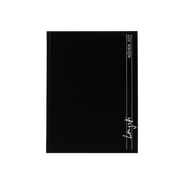 BIELLA Geschäftsagenda Longatti 2027 812725020027U 1W/2S schwarz ML 18x24.5cm