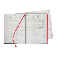 BIELLA Geschäftsagenda Longatti 2027 812725020027U 1W/2S schwarz ML 18x24.5cm