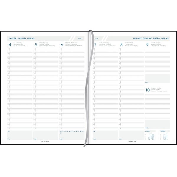 AURORA Agenda Florence PAW 2027 2715Z 1W/2S schwarz ML 21x27cm