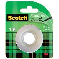 3M Scotch Klebefilm Magic 810, unsichtbar, 19 mm x 33 m