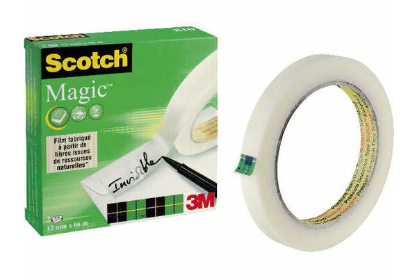 SCOTCH Magic Tape 810 12mmx66m M8101266 transparent, 2 rouleaux