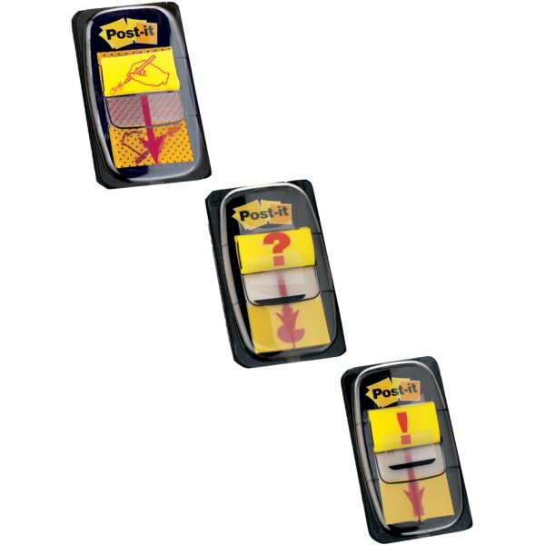 Post-it Haftmarker Index Symbol "Ausrufezeichen", gelb