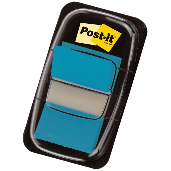 Post-it Marque-page adhésif Index, 25,4 x 43,2 mm, bleu
