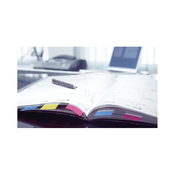 Post-it Marque-page adhésif Index, 25,4 x 43,2 mm, bleu