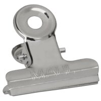MAUL Briefklemmer aus Metall, Farbe: nickel, Breite: 50 mm