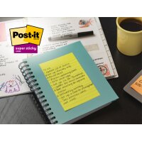 Post-it Haftnotizen super sticky notes, liniert, 101x152 mm