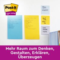 Post-it Bloc-note super sticky notes, 101 x 152 mm, ligné