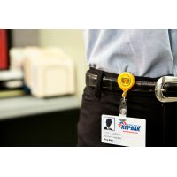 RIEFFEL SWITZERLAND Badge holder A15273 jaune