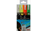 UNI-BALL Chalk Marker 1,8-2,5mm PWE5M.4C.1 4 couleurs,...