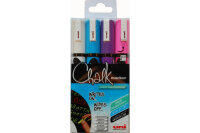 UNI-BALL Chalk Marker 1,8-2,5mm PWE5M.4C.2 4 couleurs,...