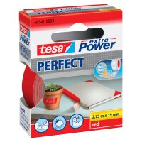 tesa Gewebeband extra Power PERFECT, 19 mm x 2,75 m, blau