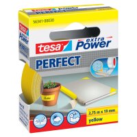 tesa Gewebeband extra Power PERFECT, 19 mm x 2,75 m, schwarz