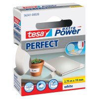 tesa Gewebeband extra Power PERFECT, 19 mm x 2,75 m, schwarz