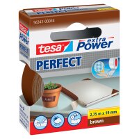 tesa Gewebeband extra Power PERFECT, 19 mm x 2,75 m, schwarz