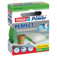 tesa Gewebeband extra Power PERFECT, 19 mm x 2,75 m, schwarz