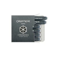 CARAN DACHE Tintenpatrone 8021.009 Cosmic Black 6 Stück