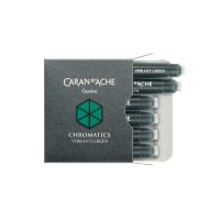 CARAN DACHE Cartouche dencre 8021.210 Vibrant Green 6 pcs.
