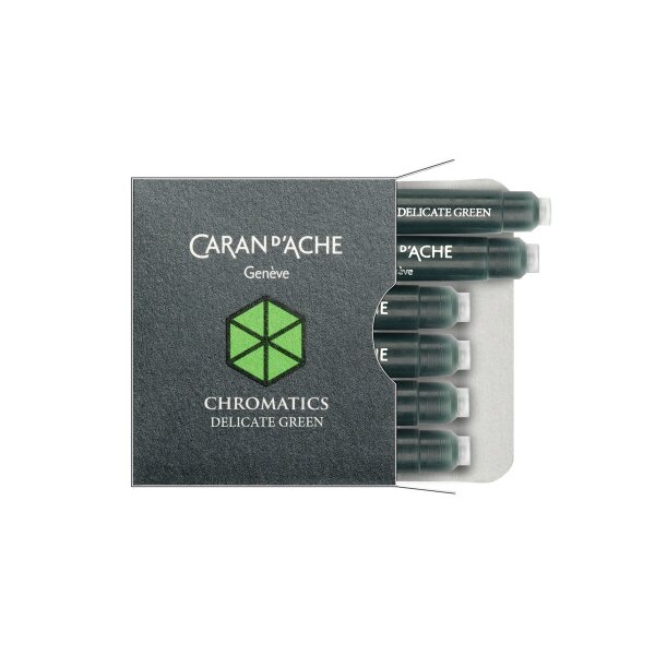 CARAN DACHE Tintenpatrone 8021.221 Delicate Green 6 Stück