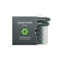 CARAN DACHE Tintenpatrone 8021.221 Delicate Green 6...