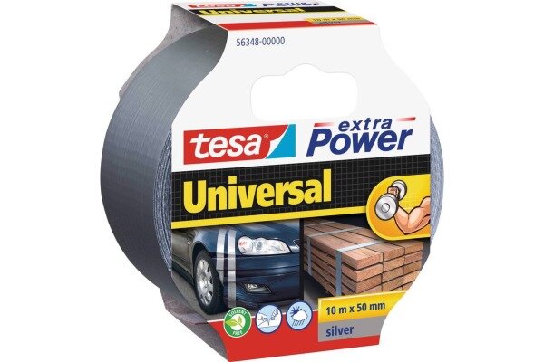 TESA Extra Power Universal 10mx50mm 563480000 Gewebeband. silber