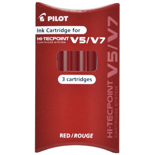 PILOT Cartouches dencre pour Stylo roller V5/V7, bleu
