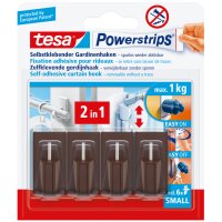 tesa Powerstrips Vario-Gardinenhaken, weiss