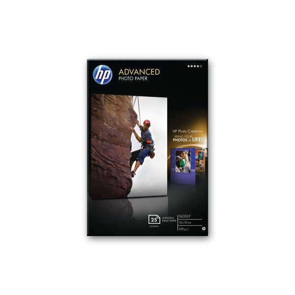 HP Advanced Glossy Photo 10x15cm Q8691A InkJet 250g, randlos 25 Blatt