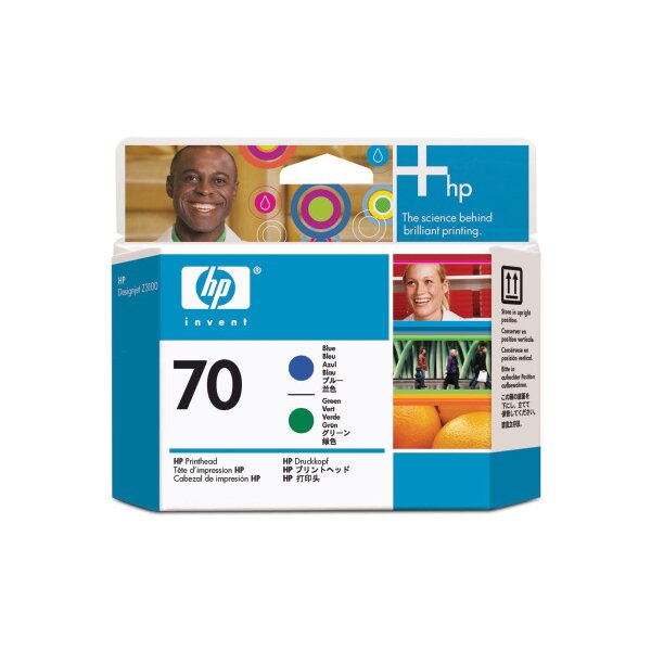 HP T&ecirc;te dimp. 70 blue/green C9408A DesignJet Z3100/Z3200