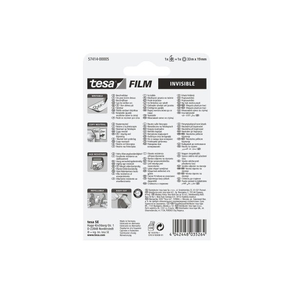 TESA Ruban déroul. 19mmx33m 574140000