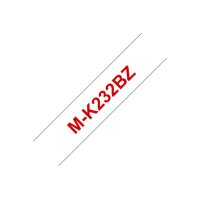 PTOUCH Ruban, non laminé rouge/blanc M-K232BZ pour...