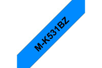 PTOUCH Band, nicht lam. schwarz blau M-K531BZ zu PT-65 75 85 110 8m x 12 mm