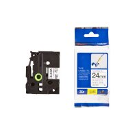 PTOUCH Flexitape laminé noir/blanc TZe-FX251 pour...