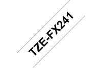 PTOUCH Flexitape laminé noir/blanc TZe-FX241 pour...