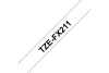 PTOUCH Flexitape laminé noir/blanc TZe-FX211 pour PT-550 6 mm