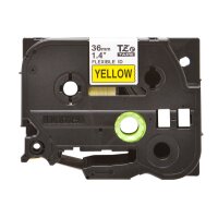PTOUCH Flexitape laminé noir/jaune TZe-FX661 pour...