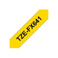 PTOUCH Flexitape laminé noir/jaune TZe-FX641 pour...