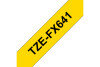 PTOUCH Flexitape laminé noir/jaune TZe-FX641 pour PT-550 18 mm