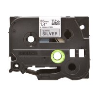 PTOUCH Flexitape lam. noir/argent-mat TZe-M961 pour...