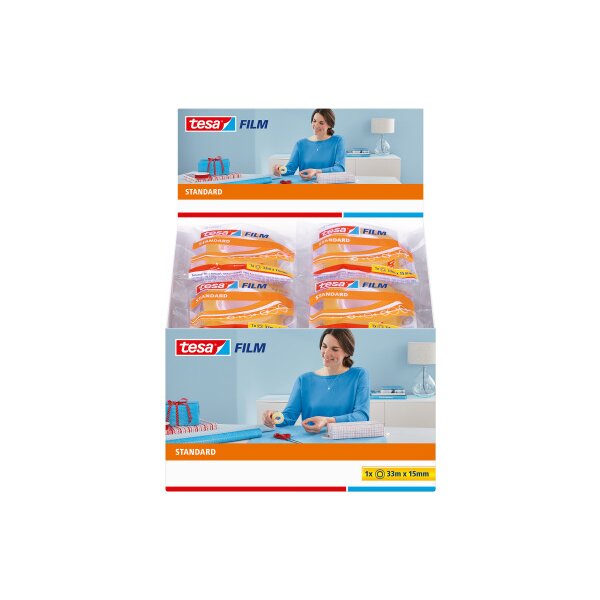 TESA Ruban adhésif 15mmx33m 573810000 transparent