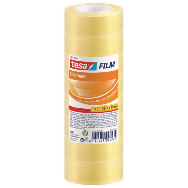 tesa Film standard, transparent, 15 mm x 66 m