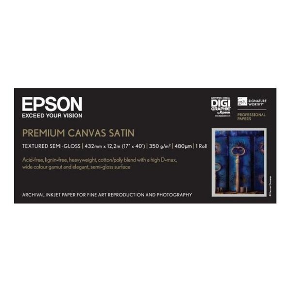 EPSON Premier Art Waterproof 13m S041846 Stylus Pro 4000 350g 17 Zoll