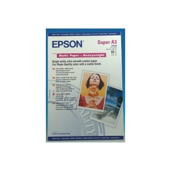 EPSON Matt Paper heavy weight A3+ S041264 InkJet 167g 50 Blatt