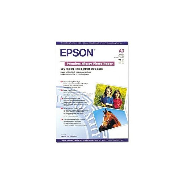 EPSON Premium Glossy Photo Paper A3 S041315 InkJet 255g 20 Blatt