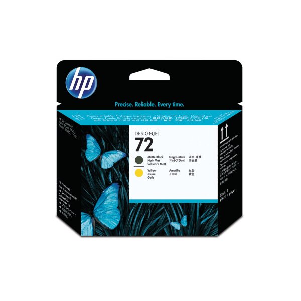 HP Druckkopf 72 schwarz matt/gelb C9384A DesignJet T1100