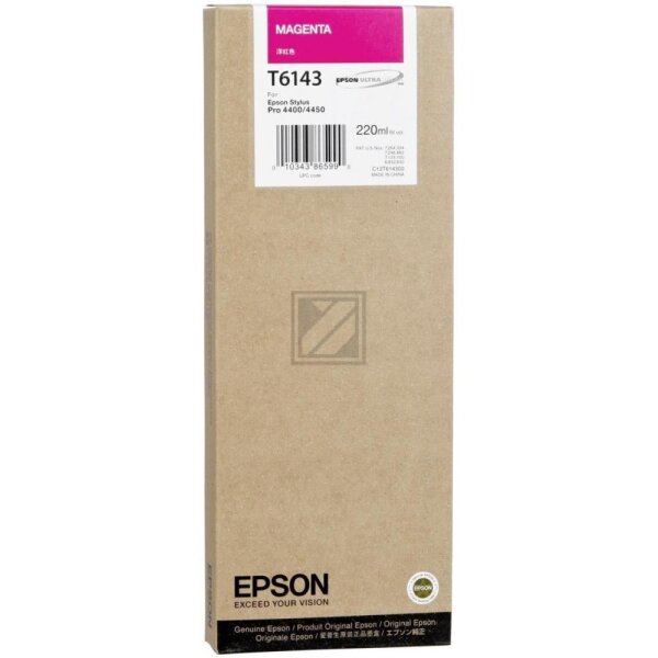 EPSON Tintenpatrone magenta T614300 Stylus Pro 4450 220ml