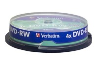 VERBATIM DVD-RW Spindle 4.7GB 43552 1-4x 10 Pcs