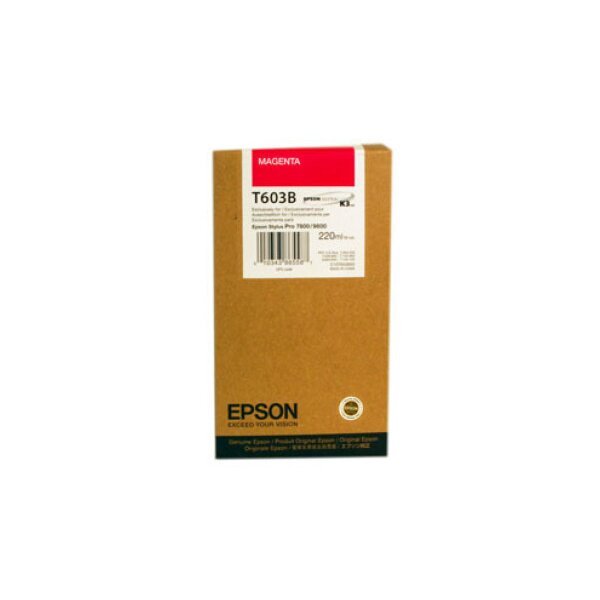 EPSON Cartouche dencre HY magenta T603B00 Stylus Pro 7800/9800 220ml