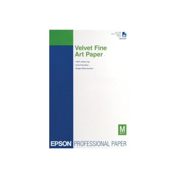 EPSON Velvet Fine Art 260g A3+ S041637 Stylus Pro 4000 20 Blatt