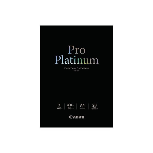 CANON Pro Platinum Photo Paper A4 PT101A4 InkJet glossy 300g 20 Blatt