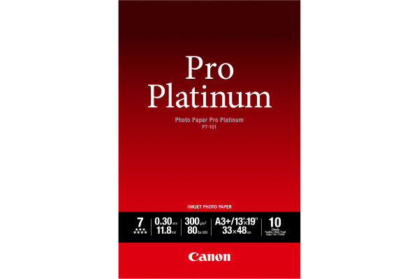 CANON Pro Platinum Photo Paper A3+ PT101A3+ InkJet glossy 300g 10 Blatt